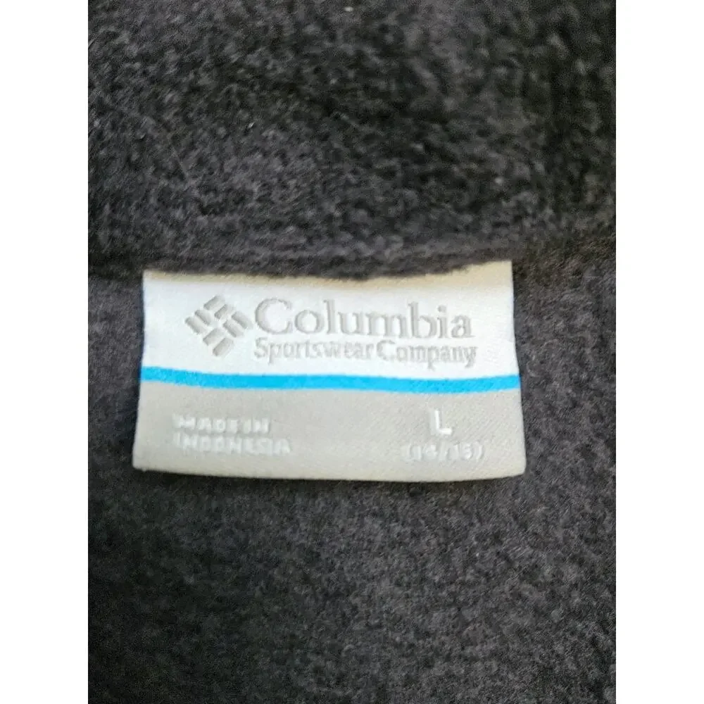 Colombia Fleece Youth Jacket w/ water repellent nylon Boys Large 14/6 Cold/Snow